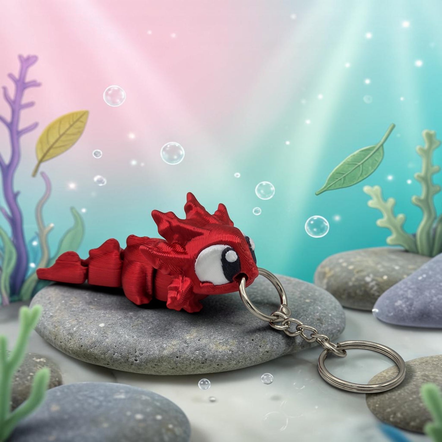 Latchling Axolotl KeyChain and Bag Buddy