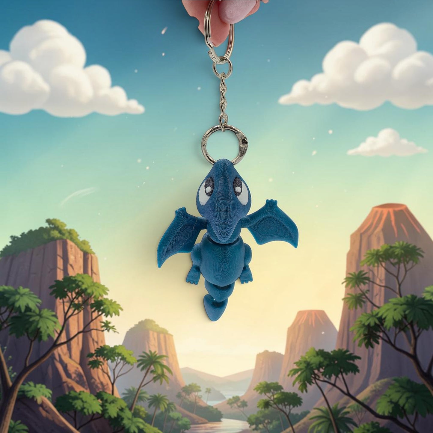 Latchling Pterodactyl KeyChain and Bag Buddy