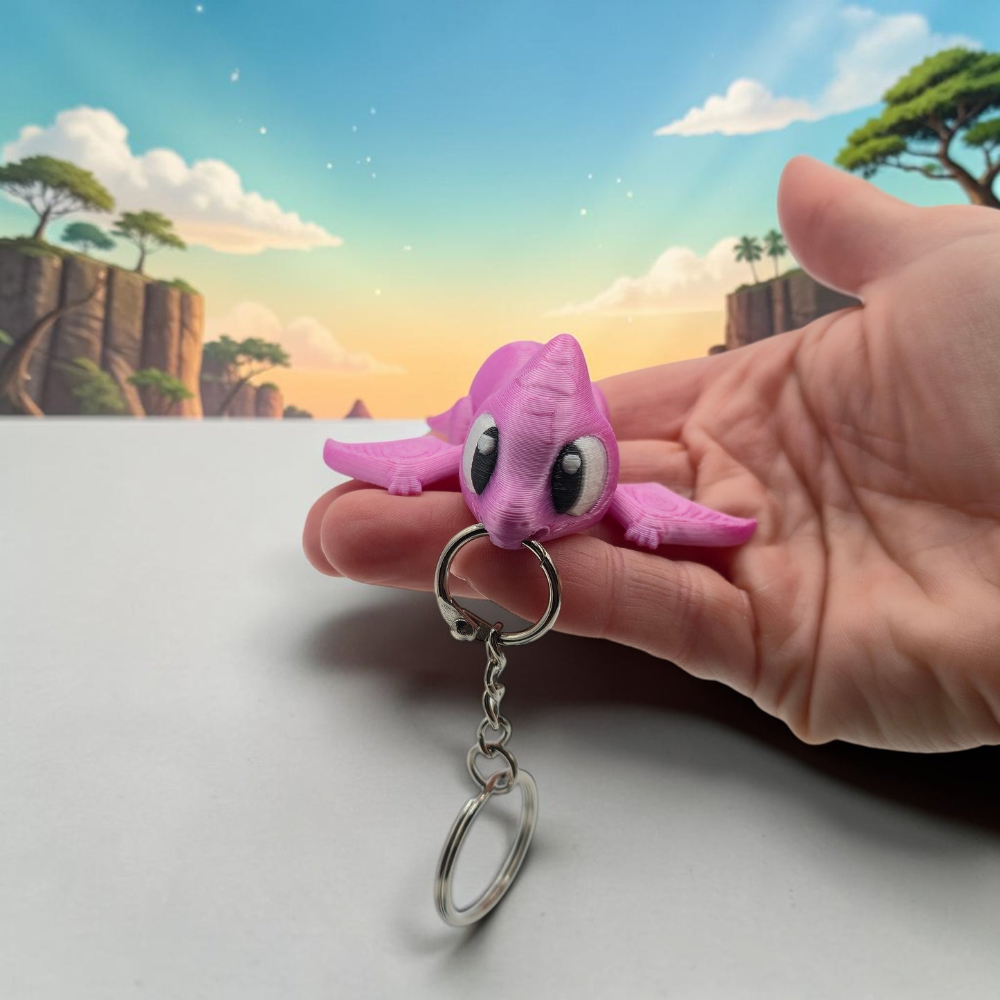 Latchling Pterodactyl KeyChain and Bag Buddy