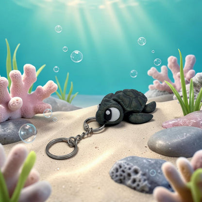 Latchling Sea Turtle KeyChain and Bag Buddy