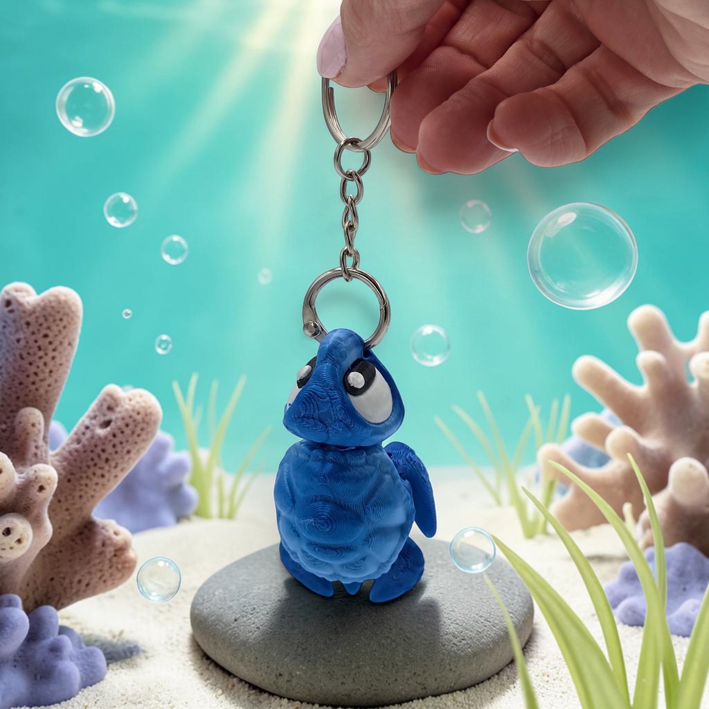 Latchling Sea Turtle KeyChain and Bag Buddy