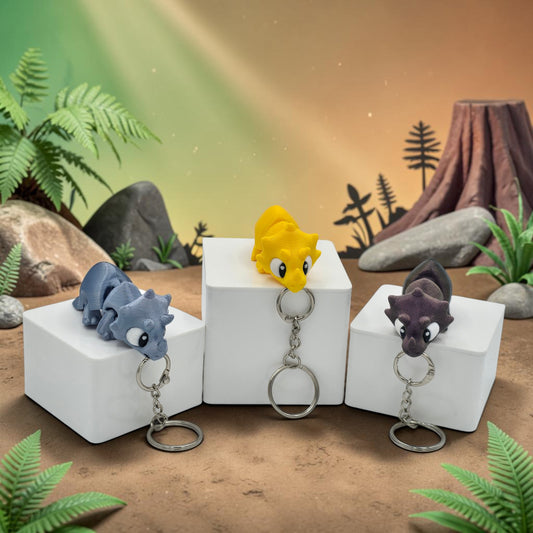 Latchling Triceratops KeyChain and Bag Buddy