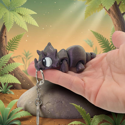 Latchling Triceratops KeyChain and Bag Buddy