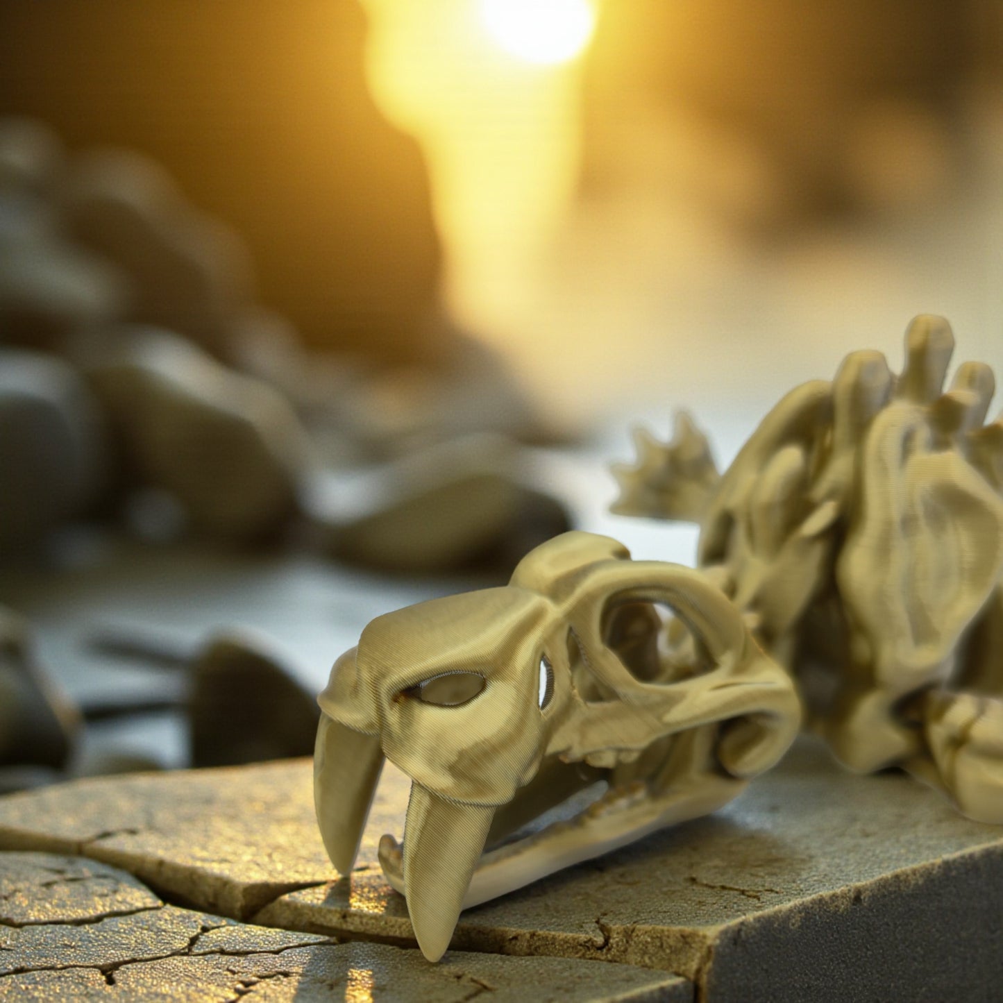 Skeletal Sabretooth Tiger