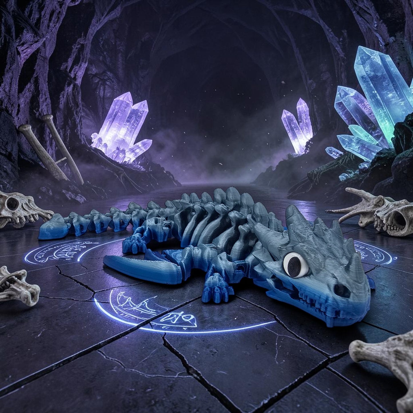 Skeletal Winged Dragon