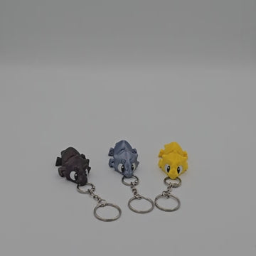 Latchling Triceratops KeyChain and Bag Buddy